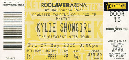 Kylie Showgirl 2005 Tour Program (With Ticket)