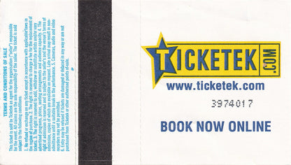 Rod Laver Arena Melbourne Wednesday 19th February 2003 Show Ticket