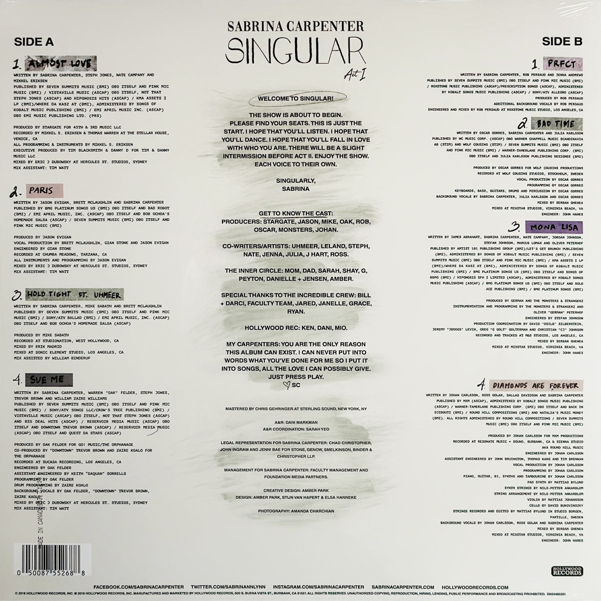 Singular Act I