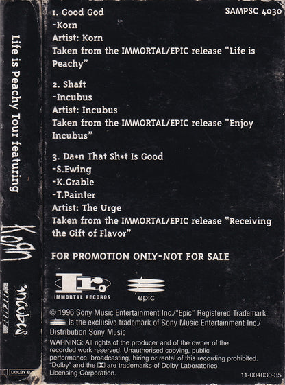 Korn: Life Is Peachy Tour Sampler
