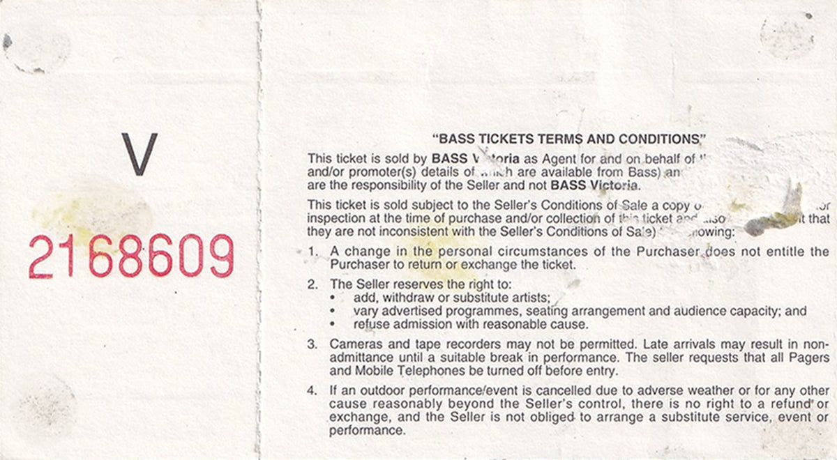 Flinders Park Melbourne Thursday 16 March 1995