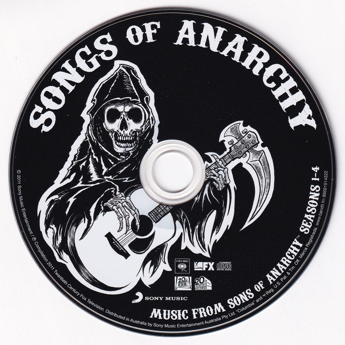 Songs Of Anarchy (Music From Sons Of Anarchy Seasons 1-4) Various - Songs Of Anarchy (Music From Sons Of Anarchy Seasons 1-4) album cover Label: 	Columbia