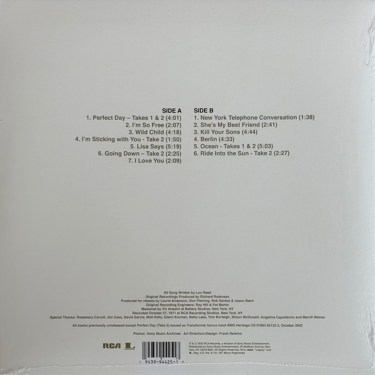 I'm So Free: The 1971 RCA Demos