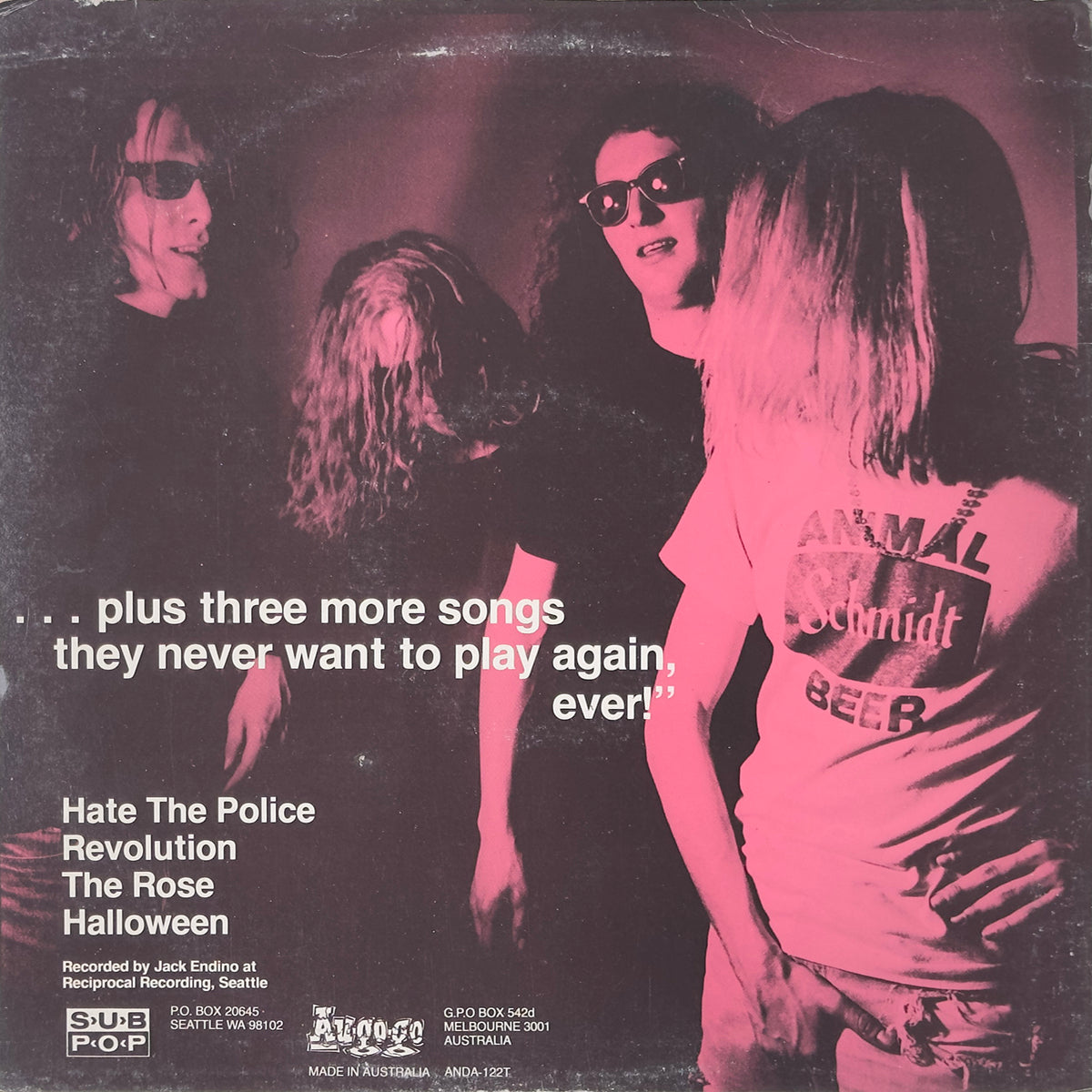 Plays "Hate The Police . . .
