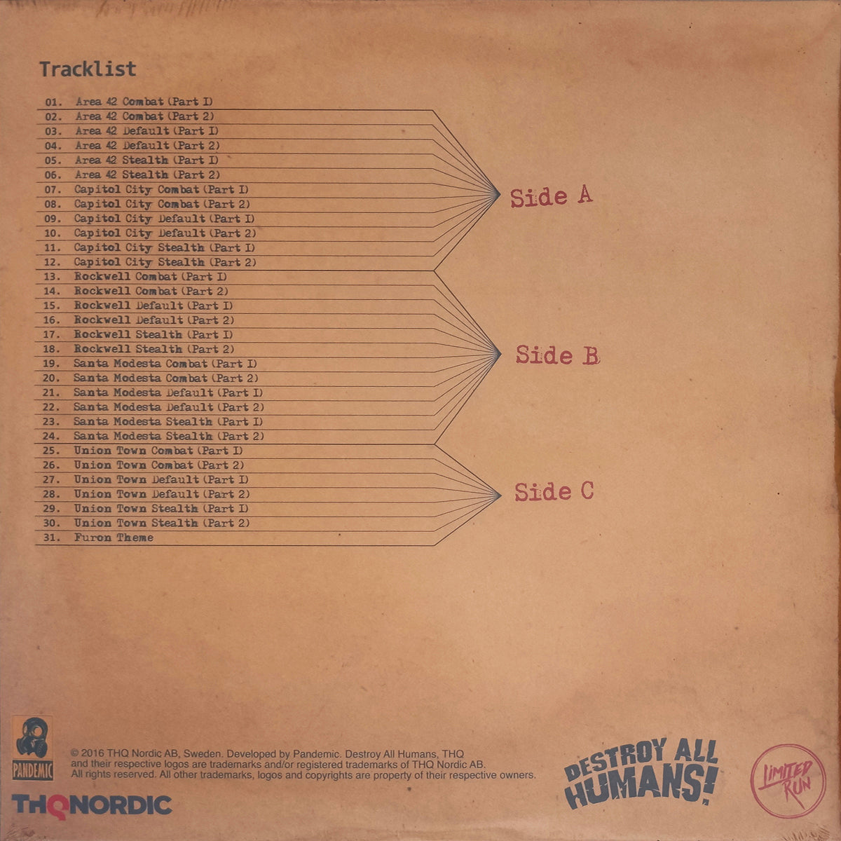Destroy All Humans! (Original Score)