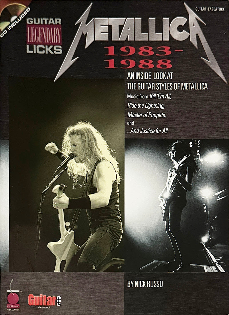 Metallica Guitar Tablature Book - Legendary Licks 1983-1988