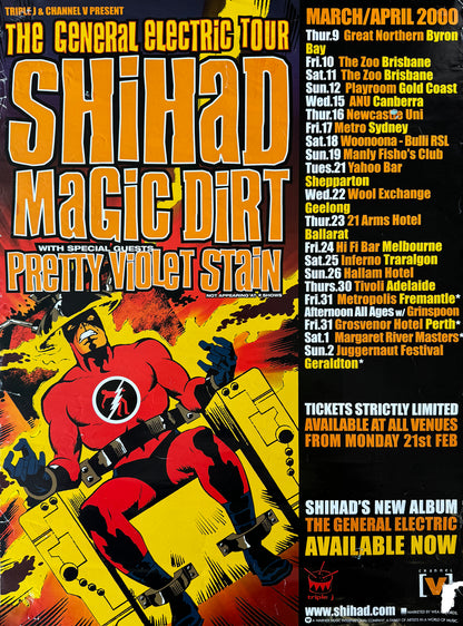 General Electric Tour Poster With Magic Dirt & Pretty Violet Stain