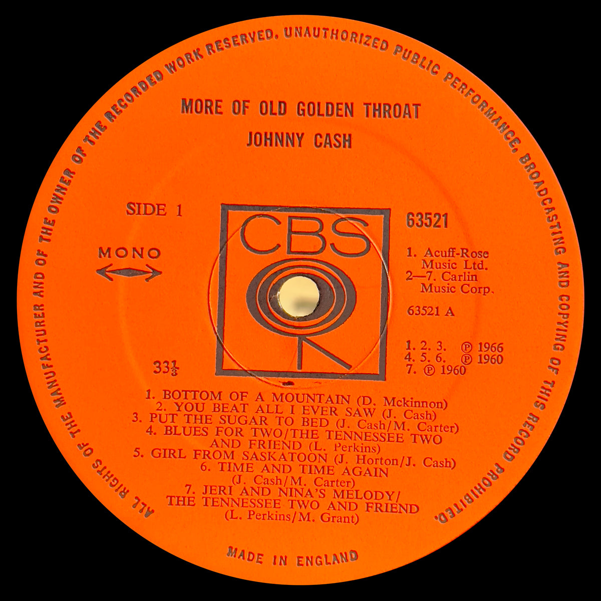 More Of "Old Golden Throat"