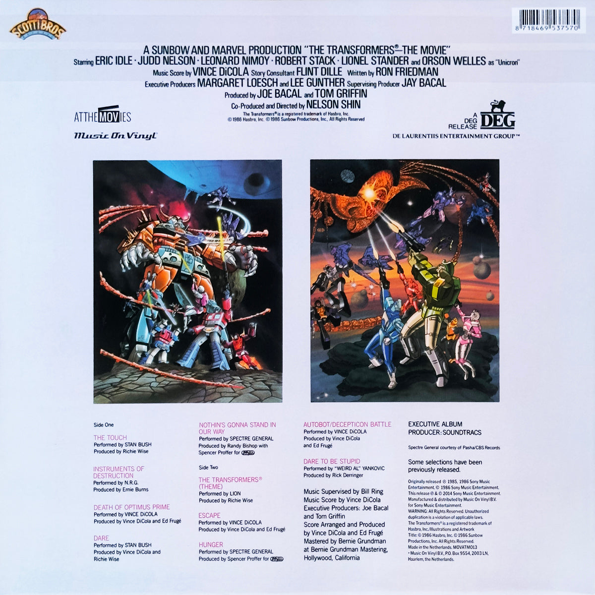 The Transformers: The Movie (Original Motion Picture Soundtrack)