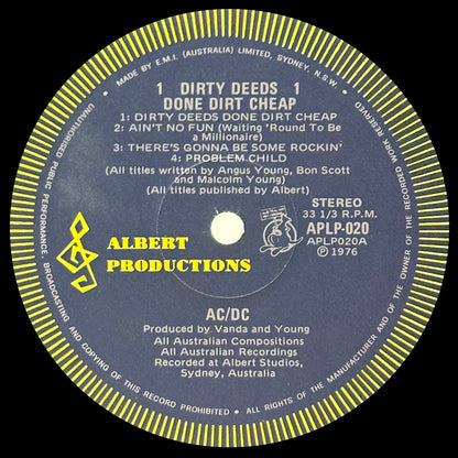 Dirty Deeds Done Dirt Cheap