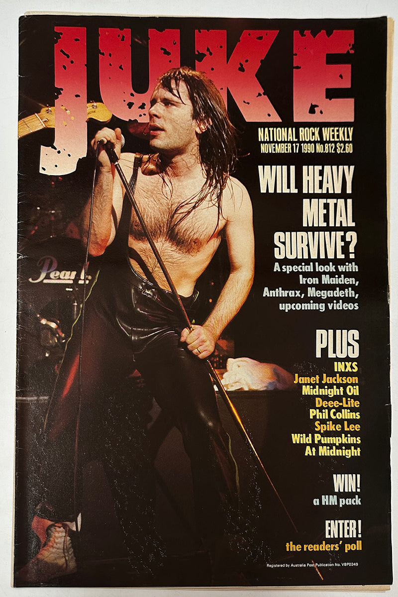 Juke - 17th November 1990 - Issue #812 - Bruce Dickinson On Cover