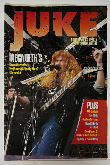Juke - 26th January 1991 - Issue #822 - Dave Mustaine On Cover