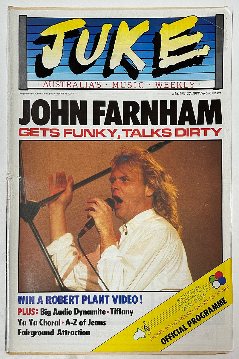 Juke - 27th August 1988 - Issue #696 - John Farnham On Cover