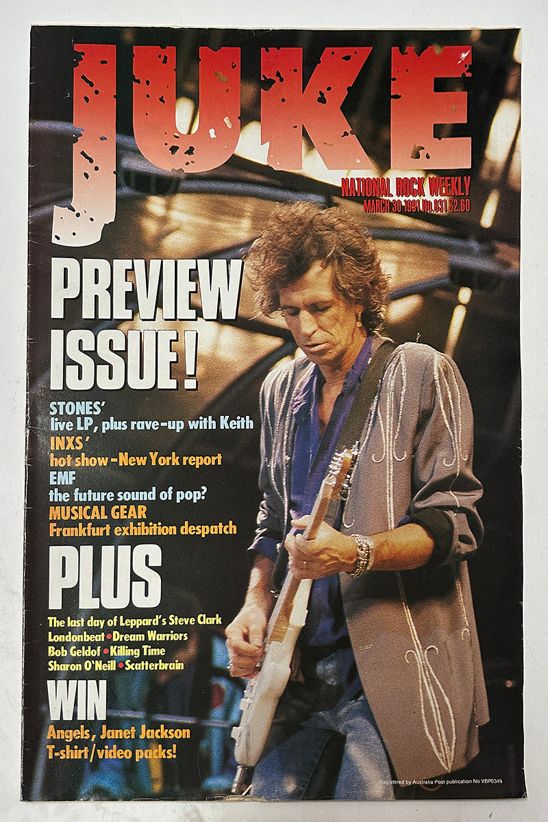 Juke - 30th March 1991 - Issue #831 - Keith Richards On Cover