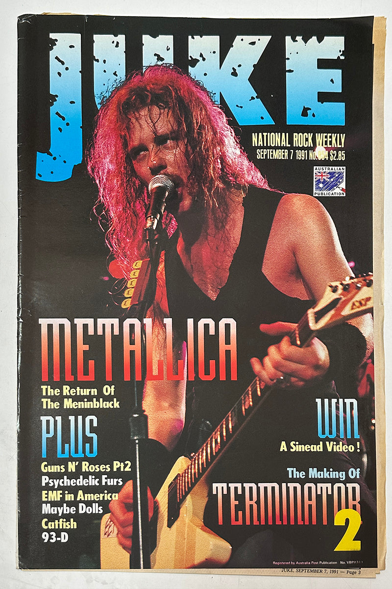 Juke - 7th September 1991 - Issue #854 - James Hetfield On Cover