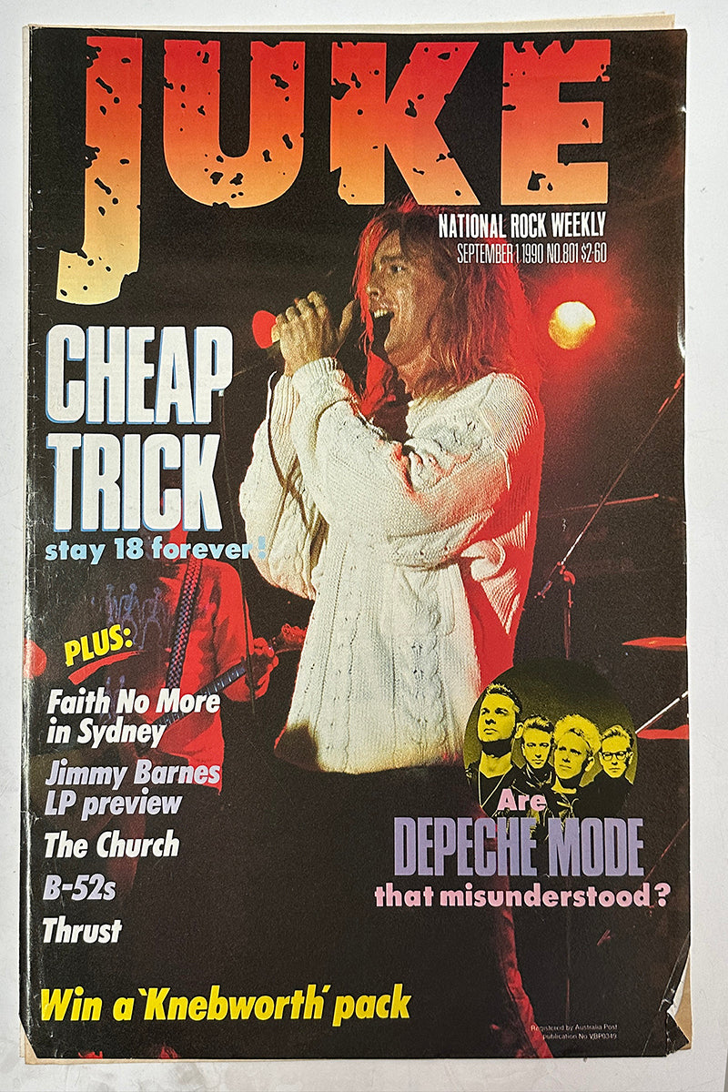 Juke - 1st September 1990 - Issue #801 - Cheap Trick On Cover
