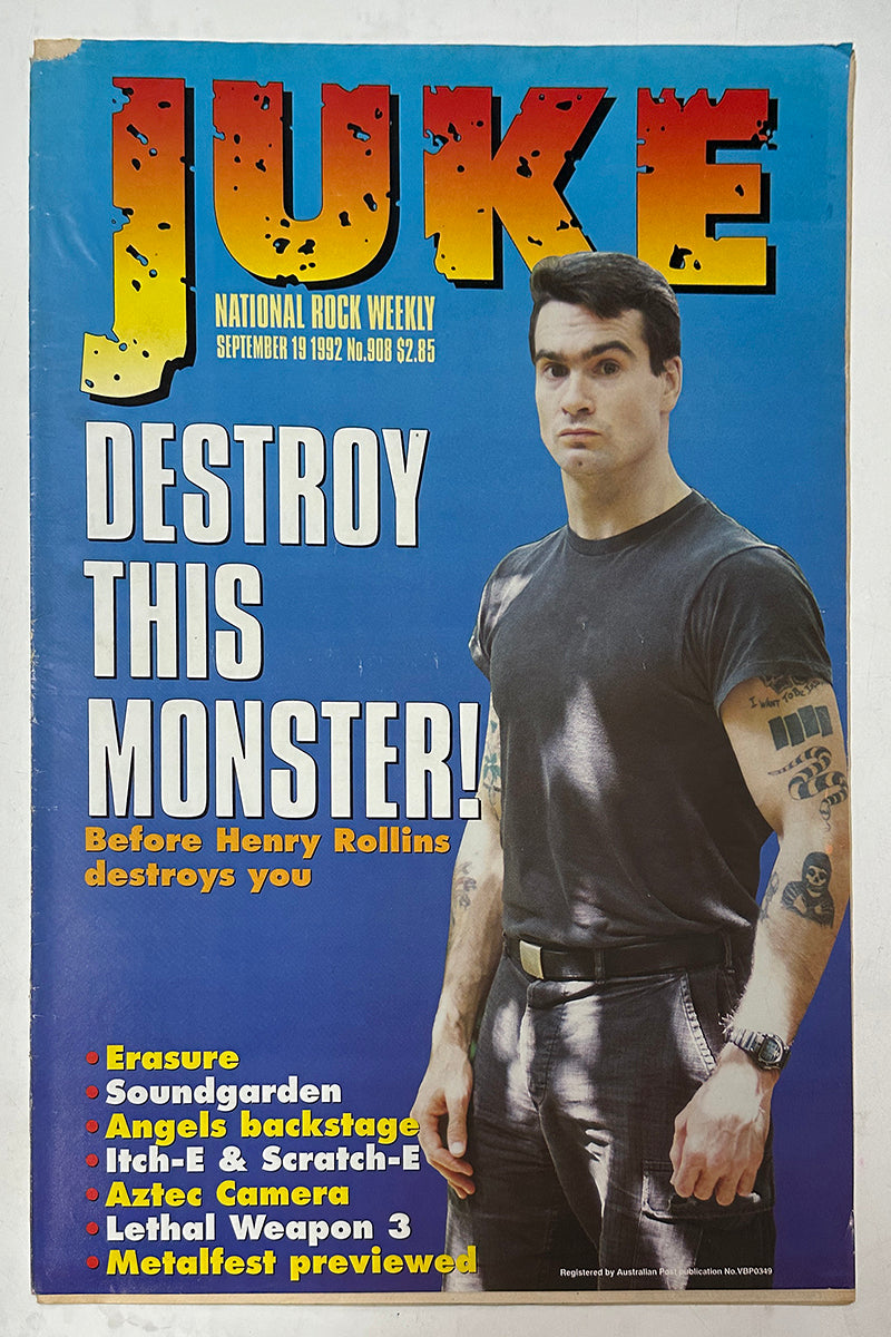 Juke - 19th September 1992 - Issue #908 - Henry Rollins On Cover