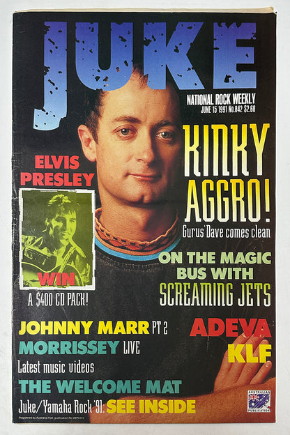 Juke - 15th June 1991 - Issue #842 - Dave Faulkner On Cover