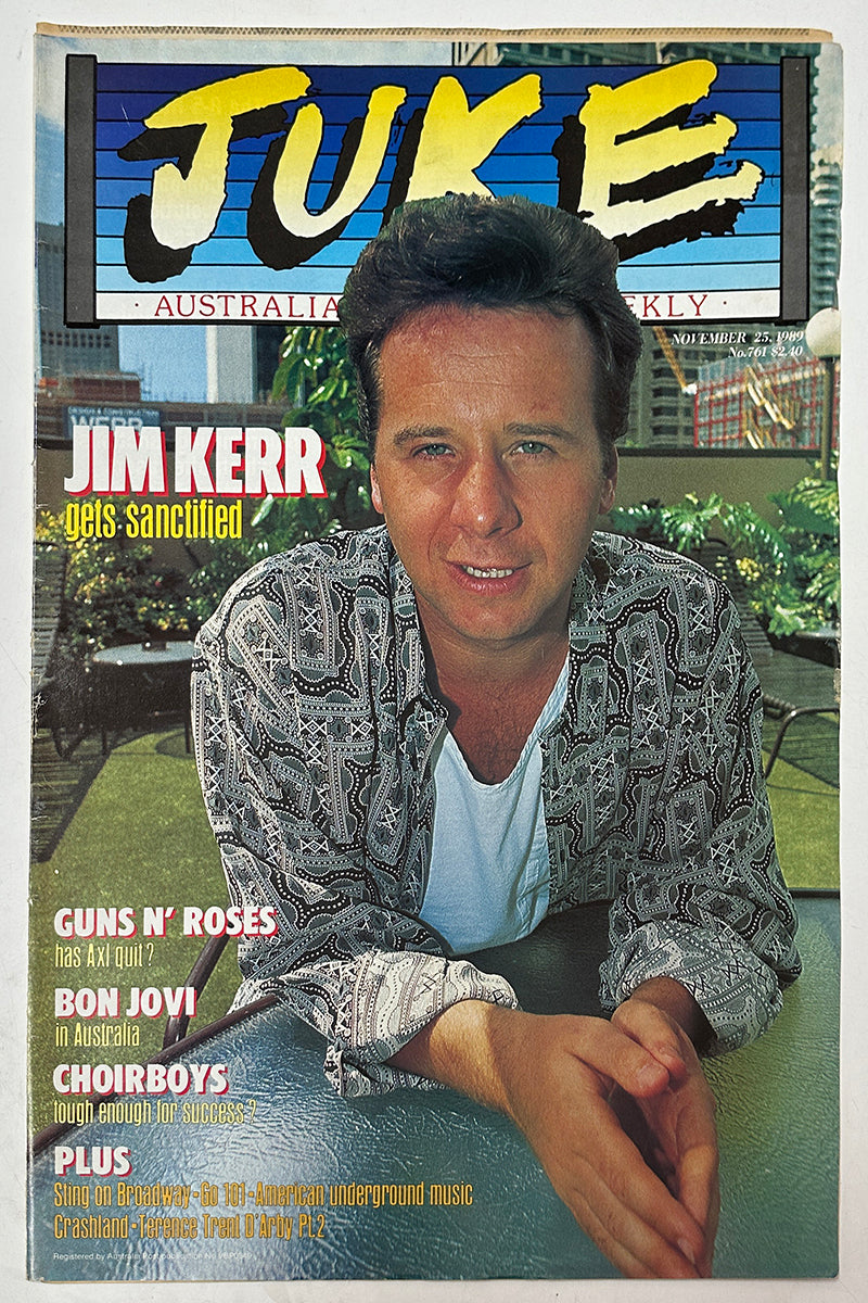 Juke - 25th November 1989 - Issue #761 - Jim Kerr On Cover