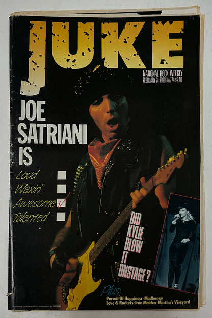 Juke - 24th February 1990 - Issue #774 - Joe Satriani On Cover
