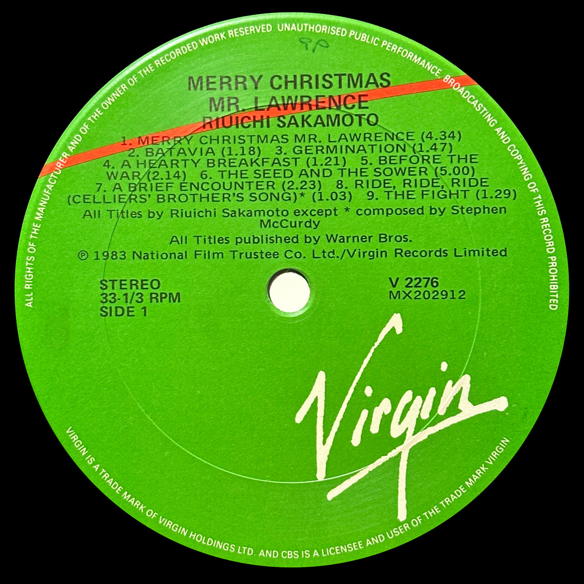 Merry Christmas Mr. Lawrence – Rare Records