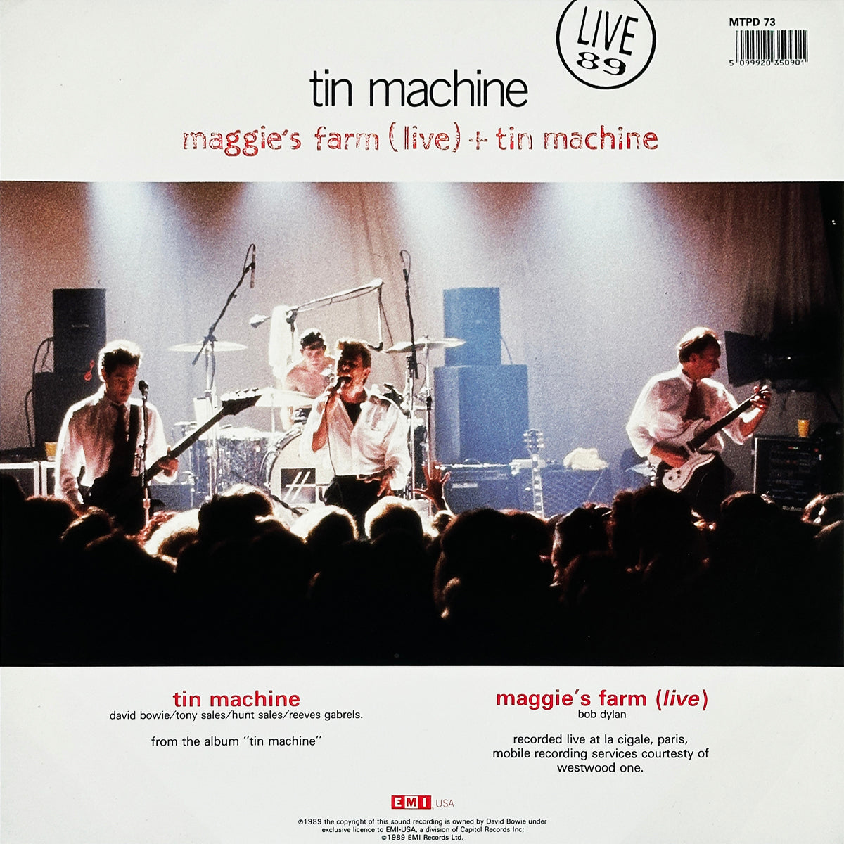 Maggie's Farm (Live) / Tin Machine