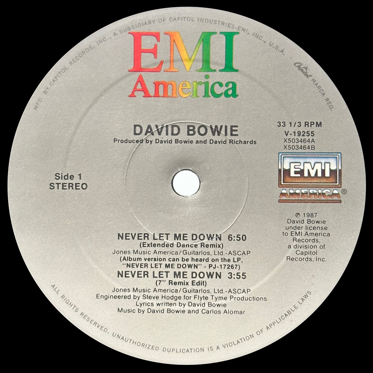 Never Let Me Down (Extended Dance Remix)