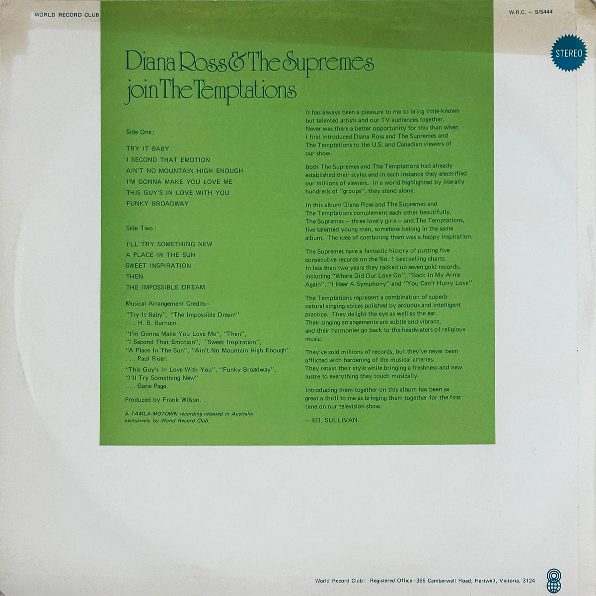 Diana Ross & The Supremes Join The Temptations