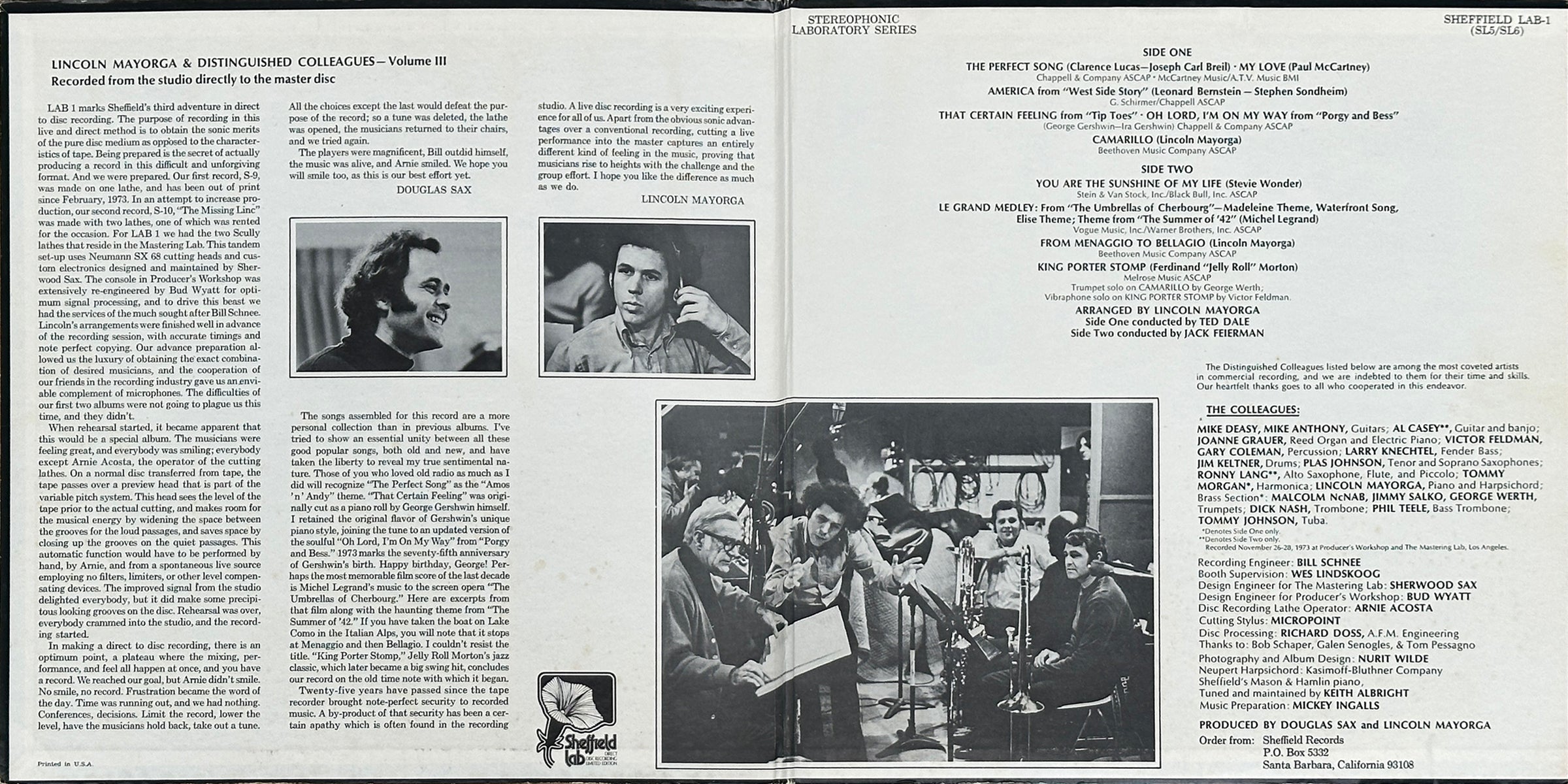 Lincoln Mayorga & Distinguished Colleagues - Volume III