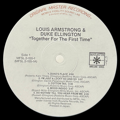 Recording Together For The First Time / The Great Reunion Of Louis Armstrong And Duke Ellington