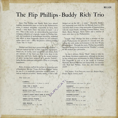 The Flip Phillips-Buddy Rich Trio