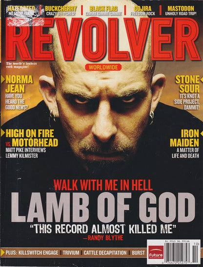 Revolver - October 2006 - Lamb Of God On Cover