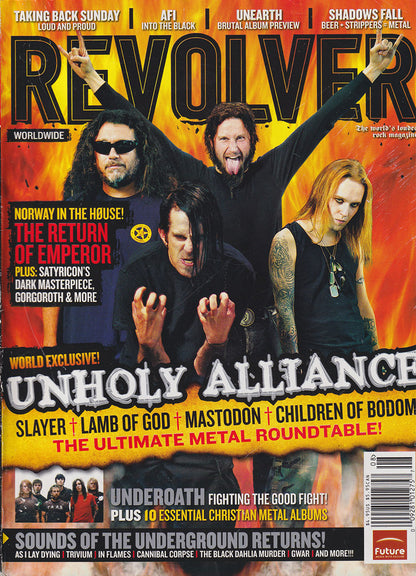 Revolver - August 2006 - Lamb Of God On Cover