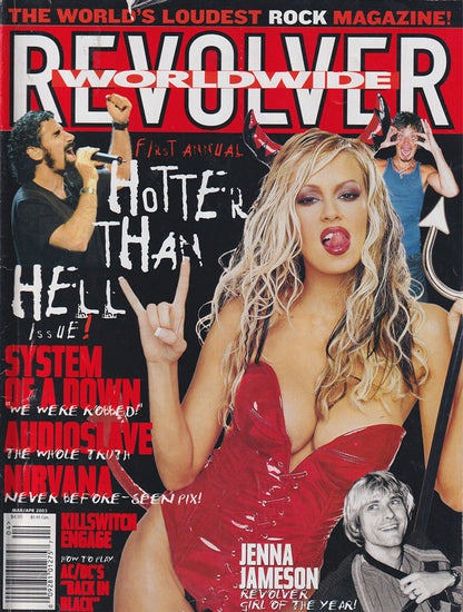 Revolver - March/April 2003 - Jenna Jameson And Serj Tankian Of System Of A Down On Cover