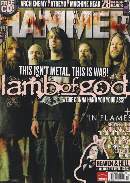 Metal Hammer - October 2007 - Lamb Of God On Cover