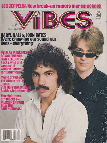 Vibes - July 1978 - Hall & Oates On Cover