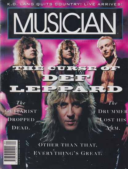 Musician - April 1992 - Def Leppard On Cover