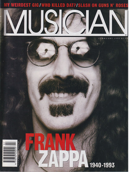 Musician - Febuary 1994 - Frank Zappa On Cover