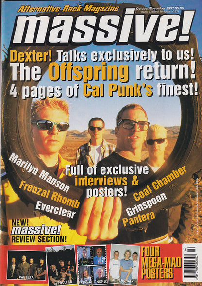 Massive! - October/November 1997 - The Offspring On Cover
