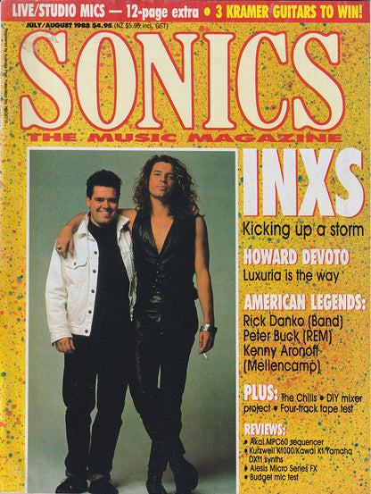 Sonics - July/August 1988 - INXS On Cover