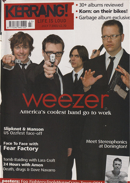 Kerrang! - July 7 2001 - Weezer On Cover