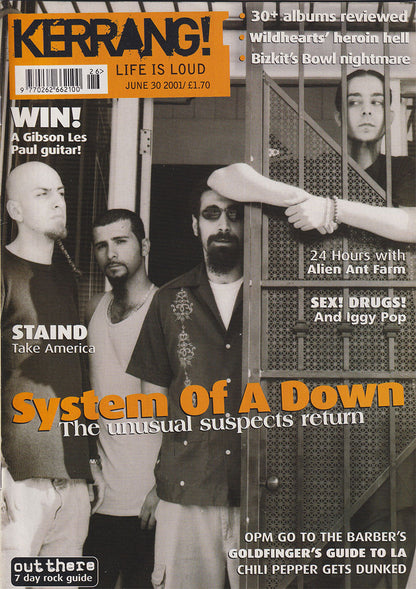 Kerrang! - June 30 2001 - System Of A Down On Cover