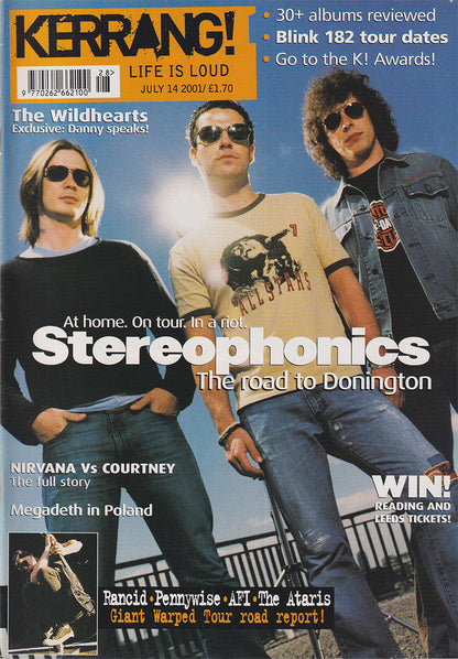 Kerrang! - July 14 2001 - Stereophonics On Cover