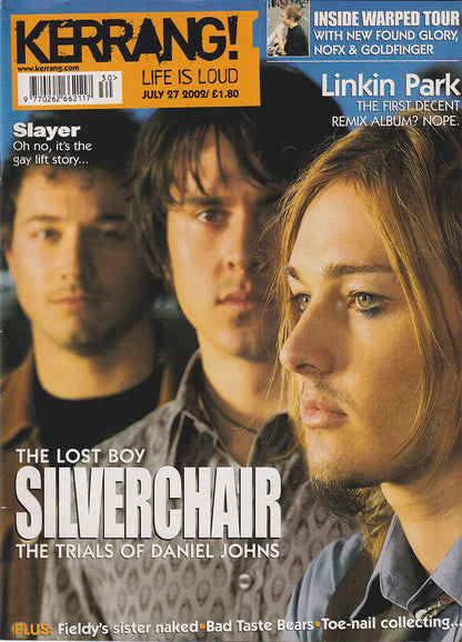 Kerrang! - July 27 2002 - Silverchair On Cover