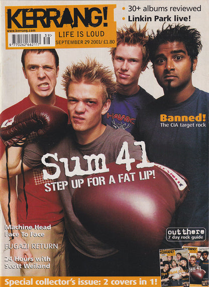 Kerrang! - September 29 2001 - Sum 41 And New Found Glory On Cover