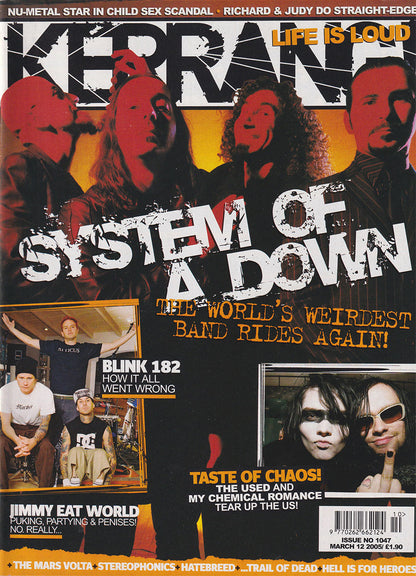 Kerrang! - March 12 2005 - Vince Neil On Cover