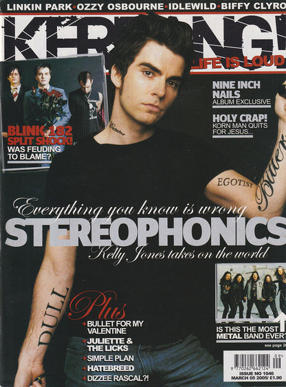 Kerrang! - March 5 2005 - Stereophonics On Cover