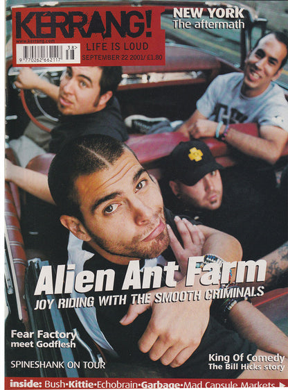 Kerrang! - September 22 2001 - Alien Ant Farm On Cover
