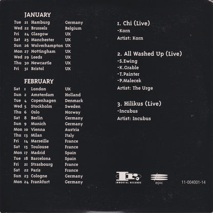 Life Is Peachy Tour - Featuring (3 Live Tracks)