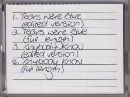 Tears Were Blue/Anybody Know